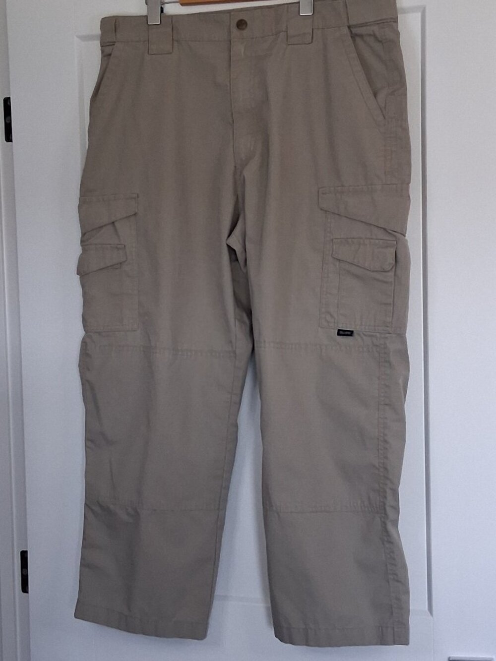 Tru-Spec Mens Tactical Cargo Pants 38x32 Beige Ripstop Utility Workwear